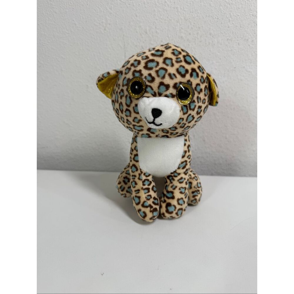 Rare USFun Leopard Plush Sparkling Eyes 7”